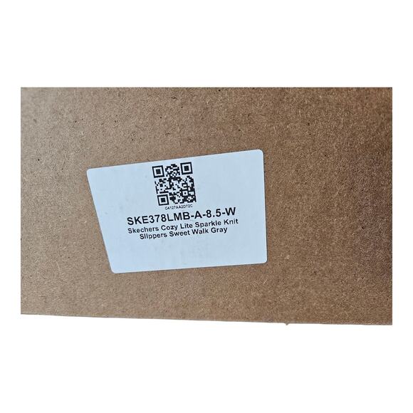 SKECHERS Women's Wide 8.5 W Slippers Cozy Lite Sparkle Knit Faux Fur Lined NEW - Picture 2 of 10